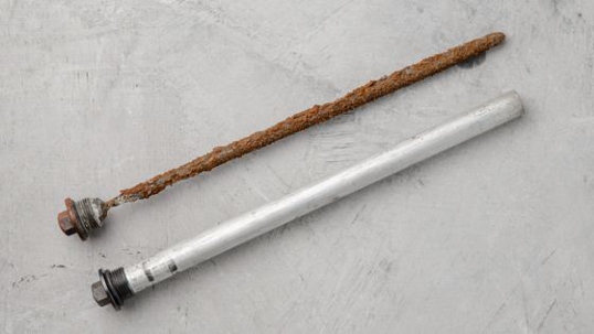 Old and new anode rods